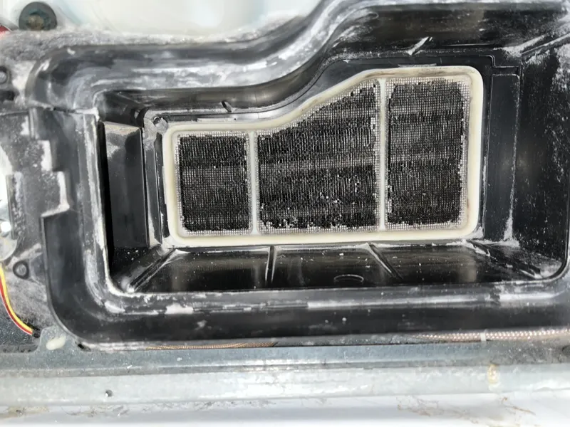 After: the same filter, cleaned