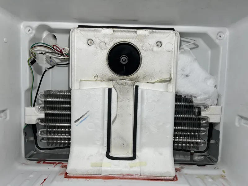 Refrigerator evaporator diagnosis